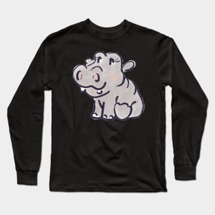 Little Hippo Long Sleeve T-Shirt